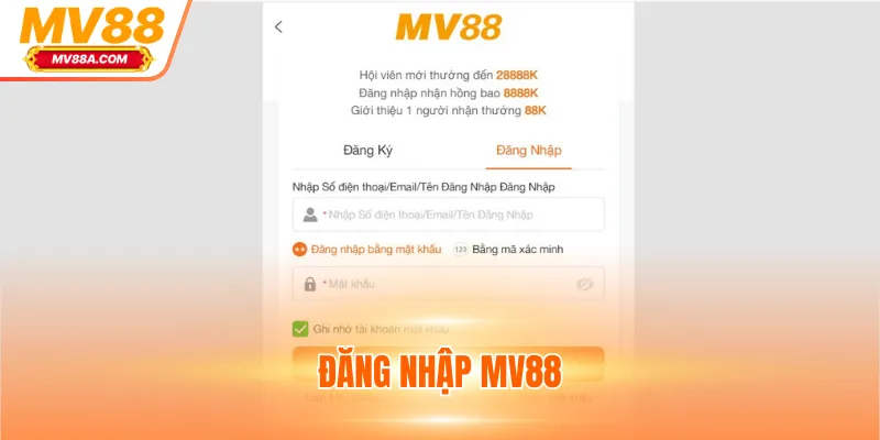 Đăng Nhập MV88 - Giải Trí Và Chơi Game Không Giới Hạn 2 Hướng dẫn chi tiết các bước đăng nhập MV88 trên web