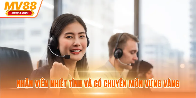 Liên Hệ MV88 - Giải Đáp Tận Tình Và Hỗ Trợ Nhanh 2025 3 Nhân viên nhiệt tình và có chuyên môn vững vàng