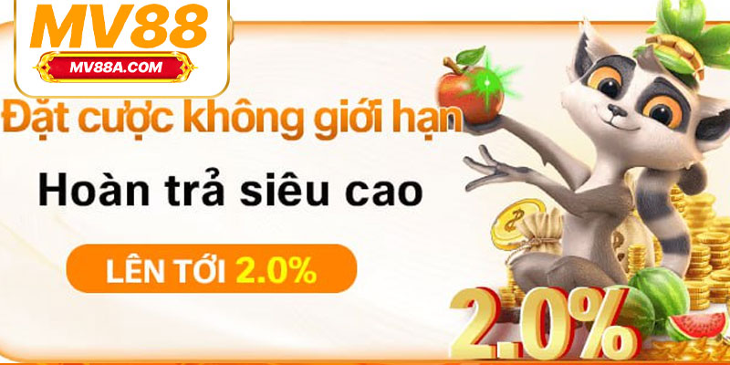 Khuyến Mãi Hoàn Trả MV88 – Nhận Lại Tiền Cược Tới 3% 2 Bảng mức hoàn trả MV88 đa dạng theo từng trò chơi